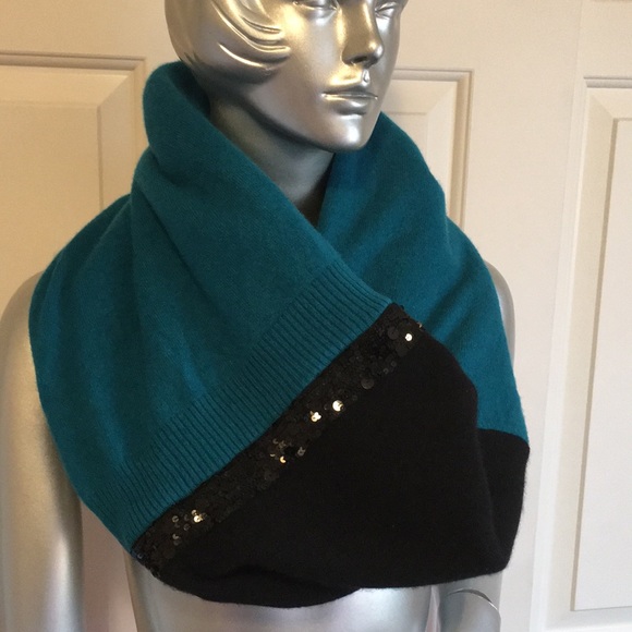 Cashmere and sparkly sequins infinity scar…